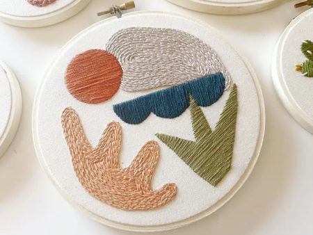 Minimalist Desert Embroidery Kit by Mountains of Thread Cheap