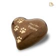 P639L   Large Heart Pet Urn Pearl Bronze & Bru Gold Hot on Sale