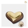 K610   Heart Keepsake Urn Bronze & Hmd Gold Hot on Sale