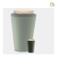 K1070   Crescent Tall Keepsake Urn Sage Green & Bru Gold Fashion