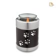 T655   Pet Tealight Urn Midnight & Bru Pewter Supply