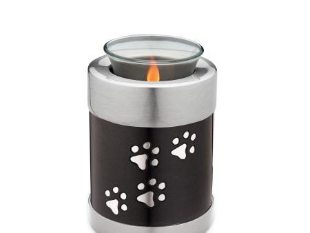 T655   Pet Tealight Urn Midnight & Bru Pewter Supply