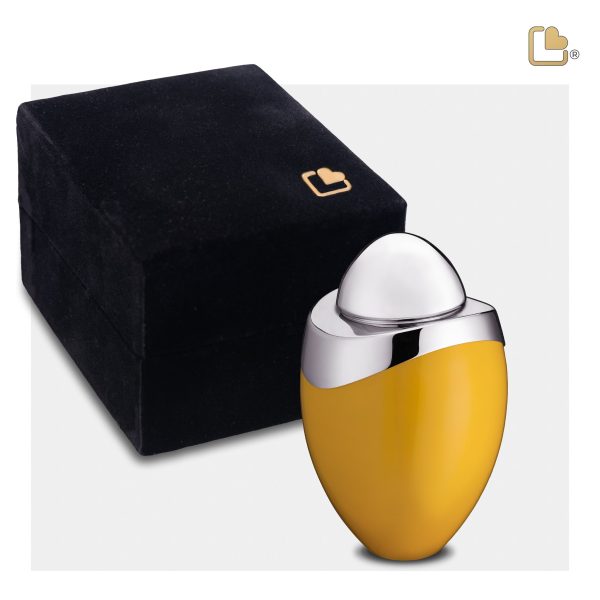 K360   Amore Keepsake Urn Yellow & Pol Silver Online now