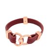 Red Wine Avril - Two Row - Bracelet in 3 Metal Tones-Wholesale on Sale