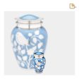 K280   BlessingBirds Keepsake Urn Pearl Blue & Pol Silver Sale