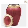 A299   Blessing Standard Adult Urn Pearl Crimson & Bru Gold For Sale