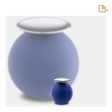 K1073   Crescent Sphere Keepsake Urn Navy & Pol Silver Online Hot Sale