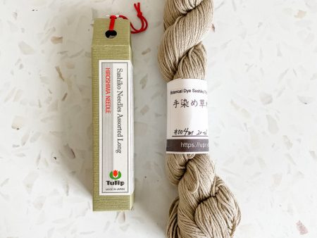 Hand Dyed Sashiko Thread + Needle Bundle Fashion