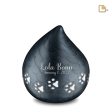 P633M   LoveDrop Medium Pet Urn Pearl Midnight & Bru Pewter Online Sale