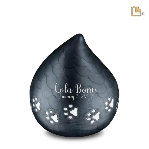 P633M   LoveDrop Medium Pet Urn Pearl Midnight & Bru Pewter Online Sale