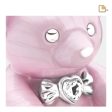 C1010   CuddleBear Child Urn Pearl Pink & Pol Silver w Crystal For Discount