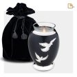 T270   Nirvana Adieu Tealight Urn Midnight & Pol Silver Supply