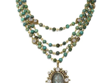 Lux Turquoise Magdalena Asst Medals Hot on Sale