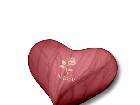 H680   Heart Keepsake Urn Pearl Crimson For Sale