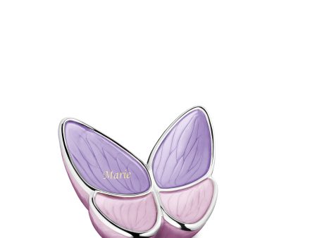 K1040   Wings of Hope Keepsake Urn Pearl Lavender & Pol Silver Online