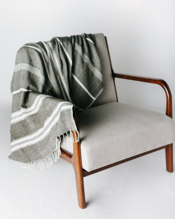 Aden Throw – Grey   Natural Cheap