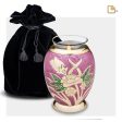 T220   Rose Tealight Urn Pink & Pol Gold Discount