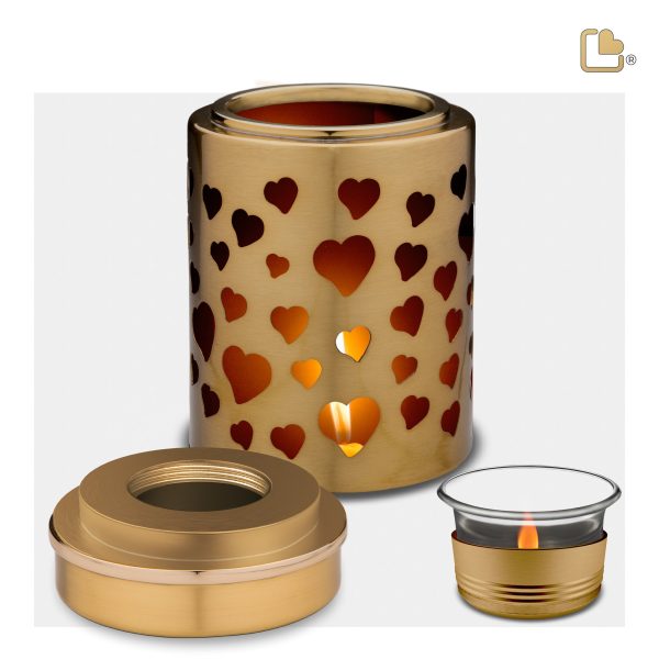 T710   Reflections of Love Tealight Urn Bru Gold Online Sale