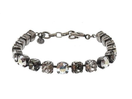 Crystal Tennis Bracelet Grey Online Hot Sale