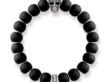 Bracelet with Scull Accent Bead For Cheap