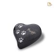 P640M   Medium Heart Pet Urn Pearl Midnight & Bru Pewter Online now