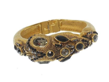 Dragon Spring Hinge Bracelet with Onyx Cheap