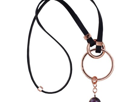 Bluebird Avril Edge & Purple Copper Pendant Combination Rose Gold For Cheap