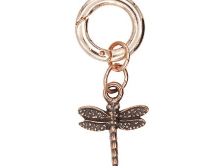 Dragonfly Charm in Rose Gold Online Sale