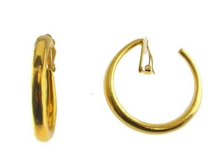 Hoop Earrings with Clip Closure on Sale