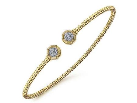 Bujukan Pave Hexagon Cap Bracelet on Sale