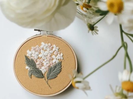 Hydrangea Embroidery Kit by Harvest Goods Co. Cheap