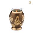 T500   Majestic Butterflies Tealight Urn Bronze & Bru Gold Online Hot Sale