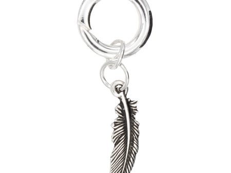 Feather Charm in Silver Supply