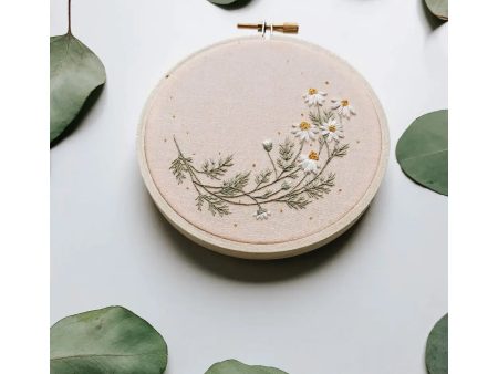 Roman Chamomile Embroidery Kit by Harvest Goods Co. on Sale