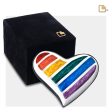 H222   Pride Rainbow Heart Keepsake Urn Pol Silver Online Hot Sale