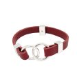 Edge Red Wine Avril Bracelet in 3 Metal Tones-Wholesale Online now