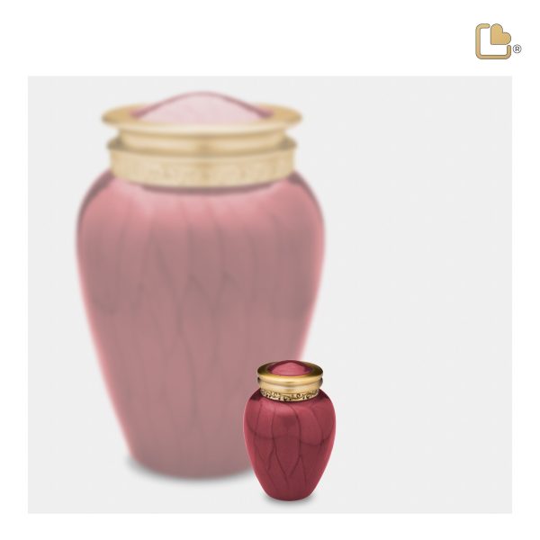 K299   Blessing Keepsake Urn Pearl Crimson & Bru Gold Online Sale