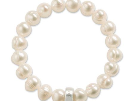 Charm Bracelet Silver Pearl For Cheap