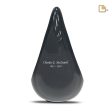 A580   TearDrop Standard Adult Urn Midnight & Bru Pewter Online now