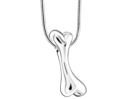 PD1410   DogBone Ashes Pendant Pol Silver For Discount