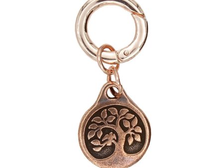 Bird in a Tree Charm in Rose Gold Fashion