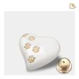 P638K   Keepsake Heart Pet Urn Pearl White & Bru Gold Online now