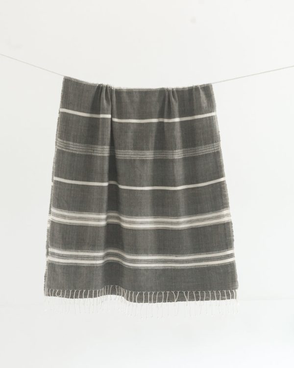 Aden Throw – Grey   Natural Cheap