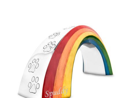 P660S   Rainbow Small Pet Urn Pol Silver Cheap