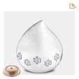 P635L   LoveDrop Large Pet Urn Pearl White & Bru Pewter Discount