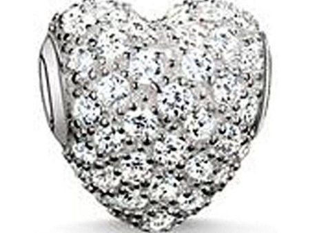 Karma Bead White Pave Heart Online Sale