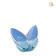 K1041   Wings of Hope Keepsake Urn Pearl Blue & Pol Silver Fashion