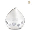 P635M   LoveDrop Medium Pet Urn Pearl White & Bru Pewter For Discount