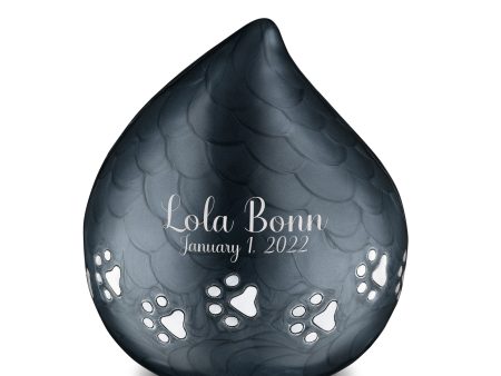 P633L   LoveDrop Large Pet Urn Pearl Midnight & Bru Pewter For Discount