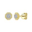 Pave Diamond Studs For Sale